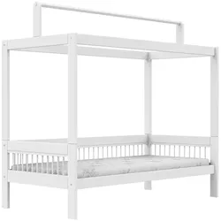 Lifetime Einzelbett mit Dachkonstruktion   ¦ weiß ¦ Maße (cm): B: 207 H: 192 T: 102.0