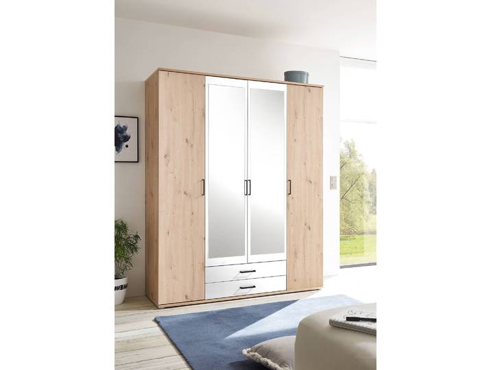 Drehtürenschrank Klinau 159cm Braun/Braun