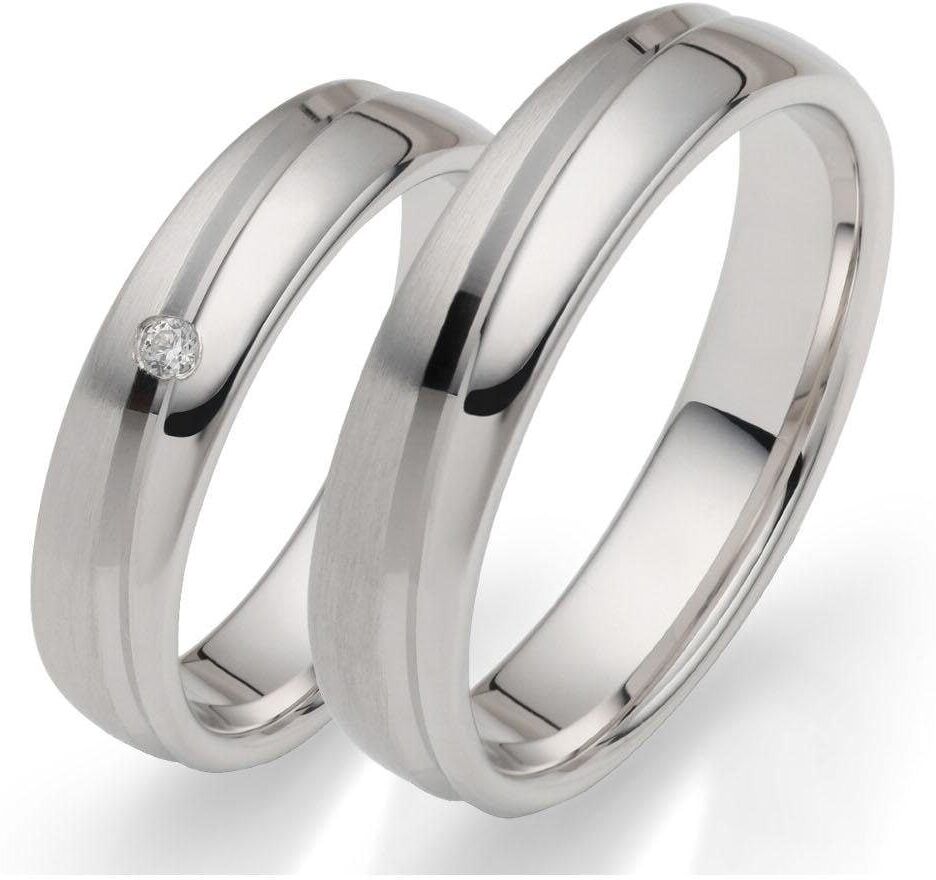Trauring FIRETTI "Schmuck Geschenk Hochzeit Ehering "LIEBE" Gr. 60, silber (silberfarben), Fingerringe, Damen, 60,mit Zirkonia, Silber 925 (Sterlingsilber), 5mm, Trauring, wahlweise mit oder ohne Zirkonia (synth.)