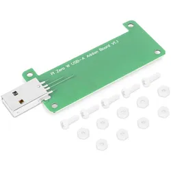 BerryBase Raspberry Pi Zero USB Addon Board V1.1, USB-A, GPIO Modul, Ethernet over USB