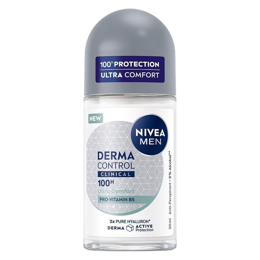 Nivea NIVEA Men Derma Control Clinical Ultra Comfort antyperspirant w kulce 50ml (Roll-on, 50 ml) (72487188)