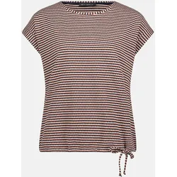 Shirt mit Bindeschleife Braun 40