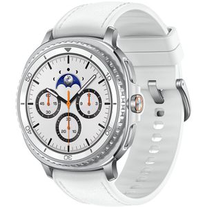 Samsung Smartwatch Galaxy Watch8 Classic GPS EU LTE, 46 mm, NFC, EKG, Edelstahl, weiß