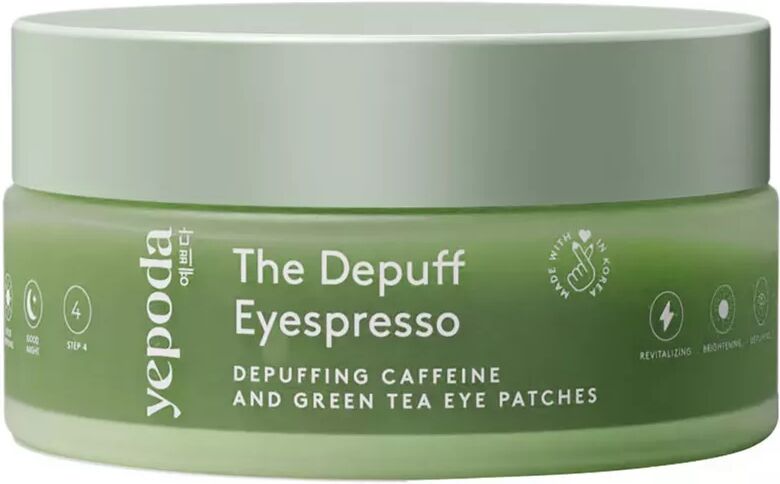 Yepoda - The Depuff Eyespresso - Abschwellende Augenpads mit Koffein & Grünem Tee, 60 Stück, Fantasie