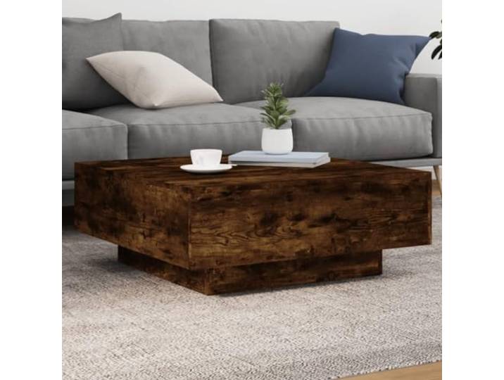 HEFZGDB Couchtisch Räuchereiche 80x80x31 cm Holzwerkstoff Moderner Wohnzimmertisch Langlebig Stabil Vielseitig
