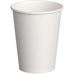 VEPATIM 400x Heiß- und Kaltgetränkebecher weiß Pappe beschichtet 200 ml (max 270ml)