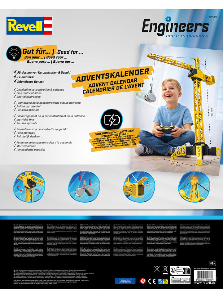 Adventskalender "Revell Engineers - Mega Crane" - ab 8 Jahren - onesize