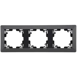 ChiliTec MILOS 3-fach Abdeckrahmen Anthrazit 224 × 80 mm – 23053