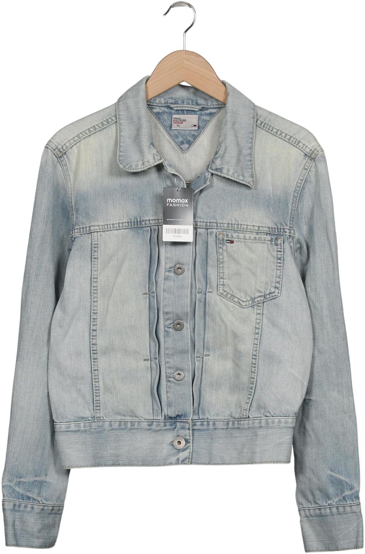 Hilfiger Denim Damen Jacke, Hellblau, Gr. XL, Baumwolle - Second Hand