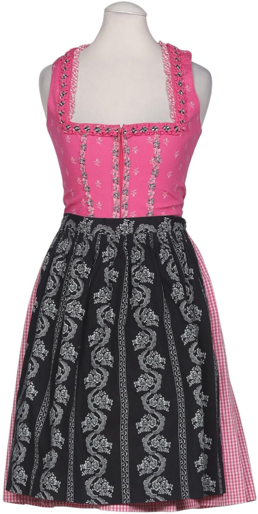 Wenger Tracht Damen Kleid, Mehrfarbig, Gr. EU 32, Baumwolle - Second Hand