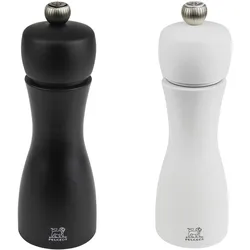 Peugeot Pfeffermühle und Salzmühle Tahiti Duo, Pfeffermühle + Salzmühle, Weiss, Schwarz