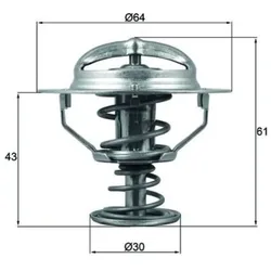 Thermostat Kühlmittel MAHLE TX 178 78D
