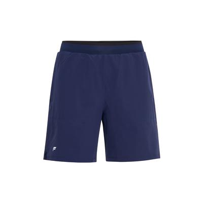 Outdoorhose FABLETICS "Fabletics Shorts The Fundamental Short mit Innenhose 18cm", Herren, Gr. L, N-Gr, blau, Obermaterial: 90% Polyester PES. 10% Elasthan EL., uni, regular fit, Hosen Outdoorhose, mit praktischen Taschen