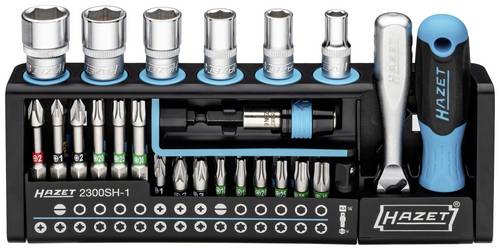 Hazet SmartHolder 2300SH-1 Bit-Set 39teilig Schlitz, Kreuzschlitz Phillips, Kreuzschlitz Pozidriv, Innen-Sechskant, Innen-TORX