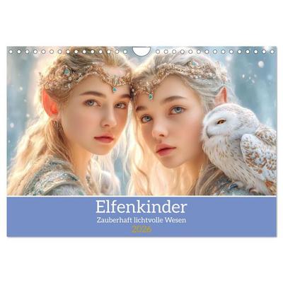 Elfenkinder - Zauberhaft lichtvolle Wesen (Wandkalender 2026 DIN A4 quer), CALVENDO Monatskalender