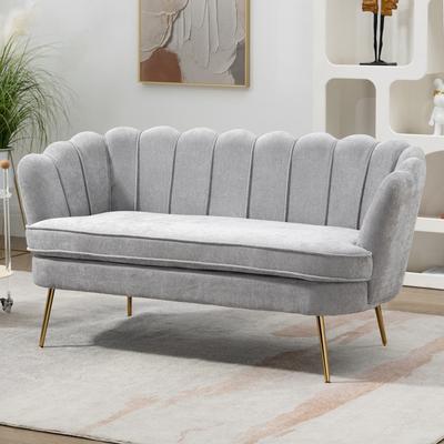 unbrand "59""W Mid-century Modern Tufted Loveseat,2-Seater Sofa Chair For Apartment Living Room"