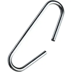100 C-Haken, 38 mm lang, verzinkt, Stärke 1,8 mm, Öffnung 5 mm, Metall, silber