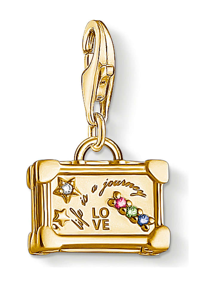 Thomas Sabo Vergold. Anhänger mit Kristallen - onesize