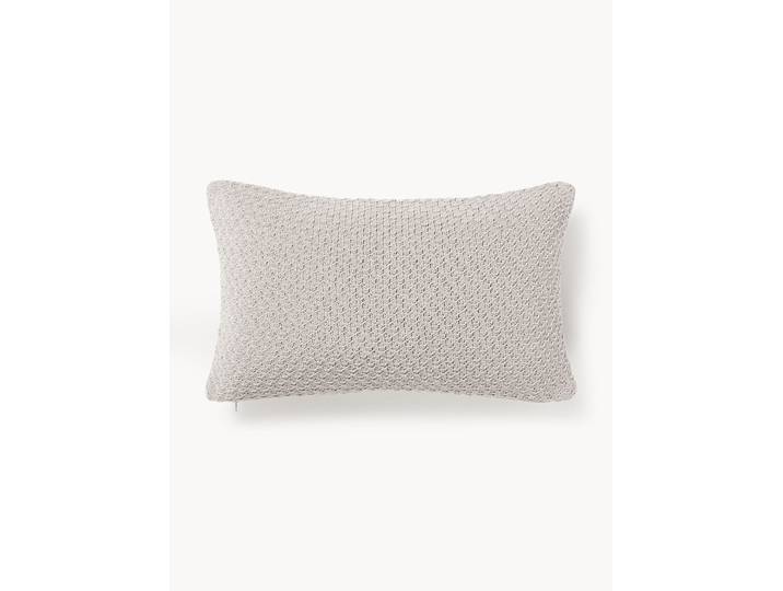Zacht gebreide chenille kussenhoes Everly