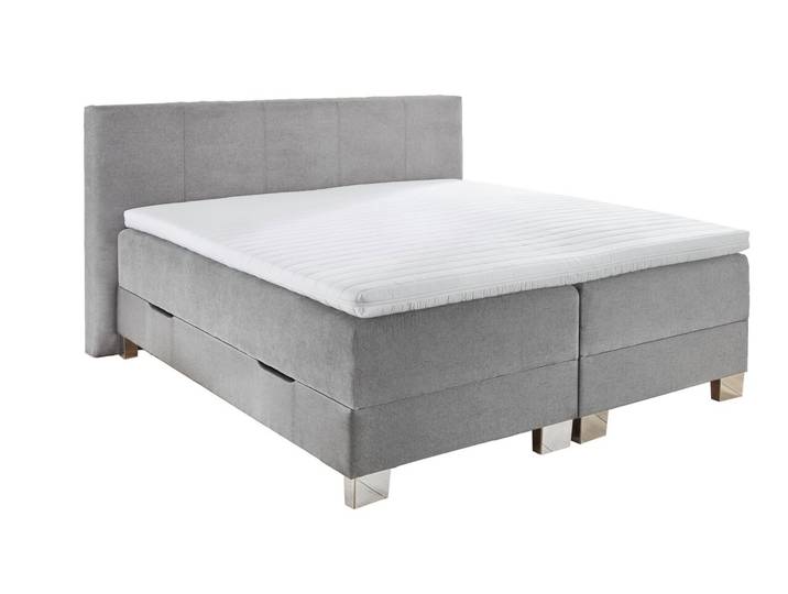 Intro Boxbett PRAG, grau, Stoff