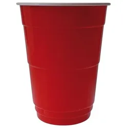 200x Partybecher "Red Cup", PS, rot/weiß, 400ml (200 Stk.)