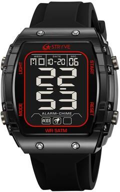 ModernMart Mens Waterproof Digital Sports Watch With Chronograph & Silicone Band 2