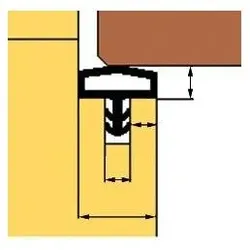 Trelleborg, Türdichtung, Dichtprofil L3001,TSP-Flex,beige