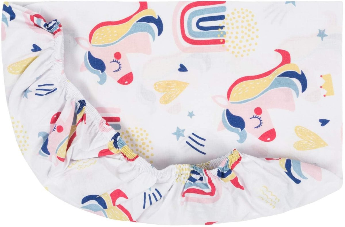 SnelShoppen Set van 3 Hoeslakens voor Next2Me Babybedjes, 100% Katoen, 50 x 83 cm: 2 Elastische Hoeslakens en 1 Waterdichte Matrasbeschermer