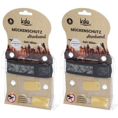 Mückenschutz Armband Blätter grau 2x 2x1 St