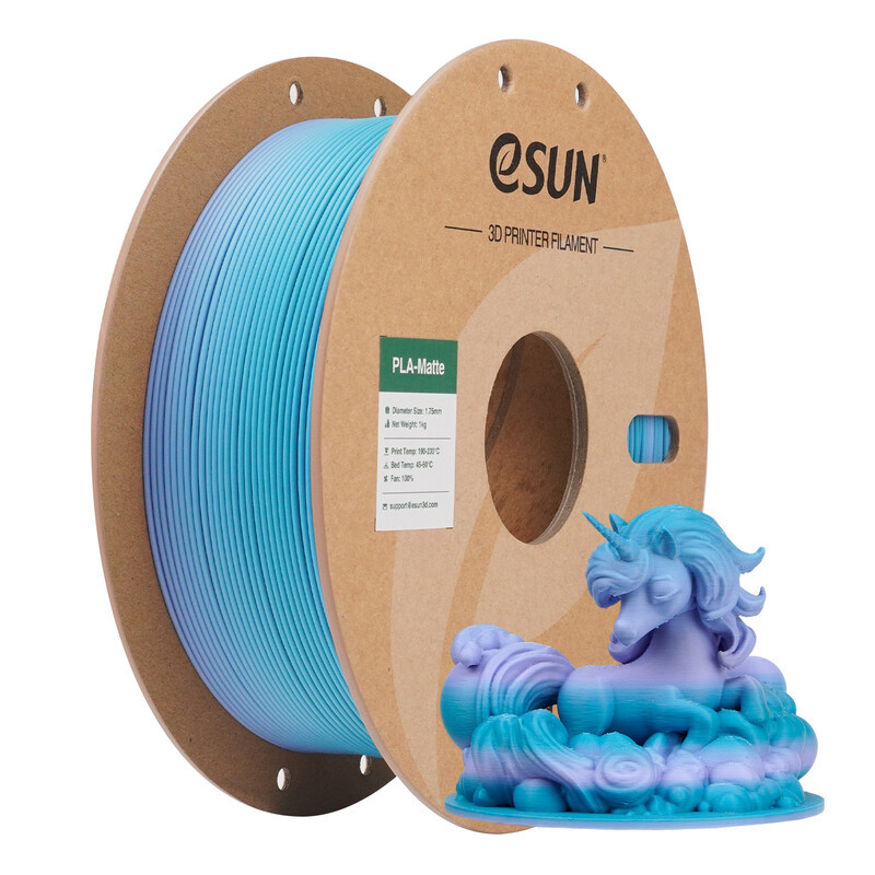 eSUN PLA Mat Regenboog 3D-printing Filament 1,75 mm - Ocean - 1 kg