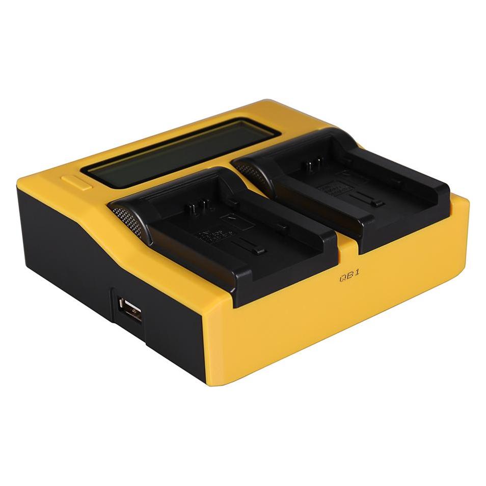 Patona Dual LCD USB Ladegerät f. Canon BP808 BP-808 BP819 BP-819 BP820 BP-820 (Kamera Akku Ladegerät) (34655035)