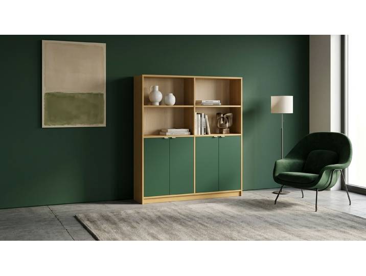 Regal aus Echtholz - Holzregal mit vielen Optionen Echtholz Furnier Eiche geölt