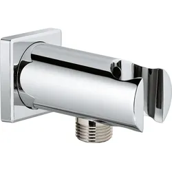 Wandanschlussbogen Grohe Rainshower mit Brausehalter, chrom eckig