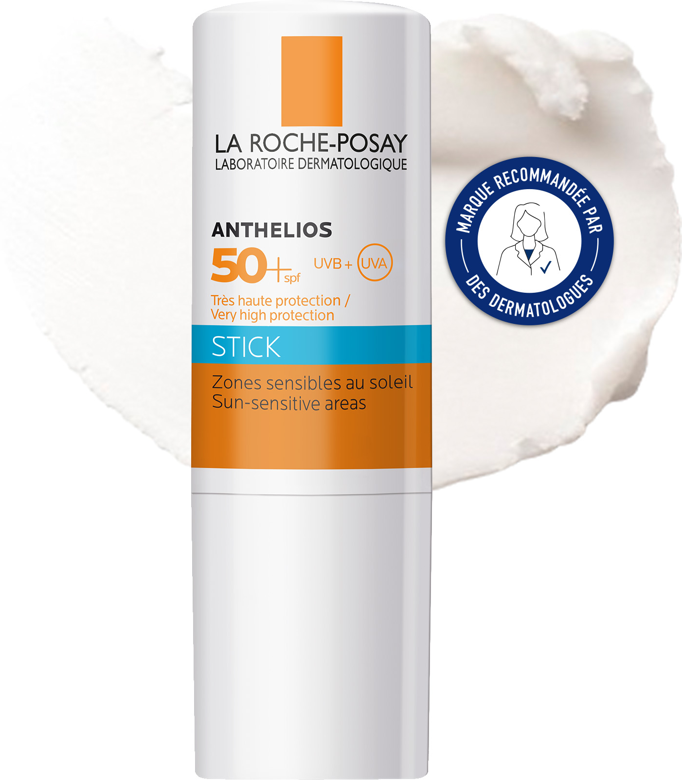 La Roche Posay Anthelios Stick Lèvres + Zones Sensibles SPF50+ Protection solaire visage