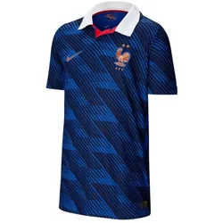 Nike, Herren, Sportshirt, Heimtrikot der französischen Nationalmannschaft 2026: Royalblau/Dunkelblau/Weiss/Metallic-Kupfer (XL), Blau, Weiss, Kupfer