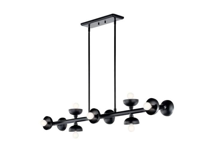 Suspension linéraire 1 Lumière Acier