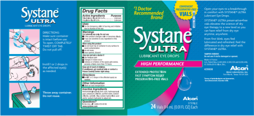 Alcon Systane ultra ud Drops Oftalmicas 30 Unidosis