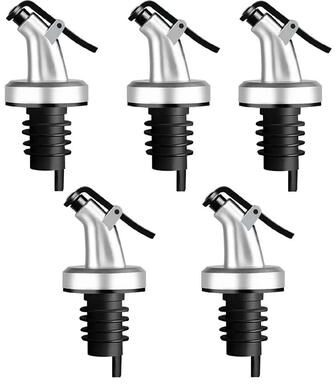 Inspired Living Precision Flow Oil Bottle Pourer With Dust Cap For Olive Oil And Vinegar b