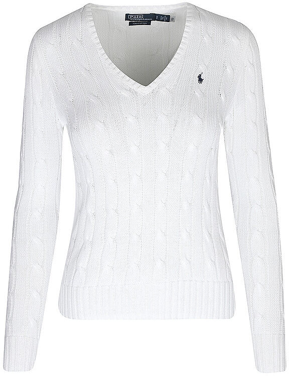 POLO RALPH LAUREN Pullover Slim Fit KIMBERLY weiss   S S