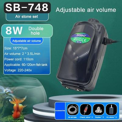 Uplift Essentials Silent Aquarium Air Pump With Adjustable Air Volume set 4