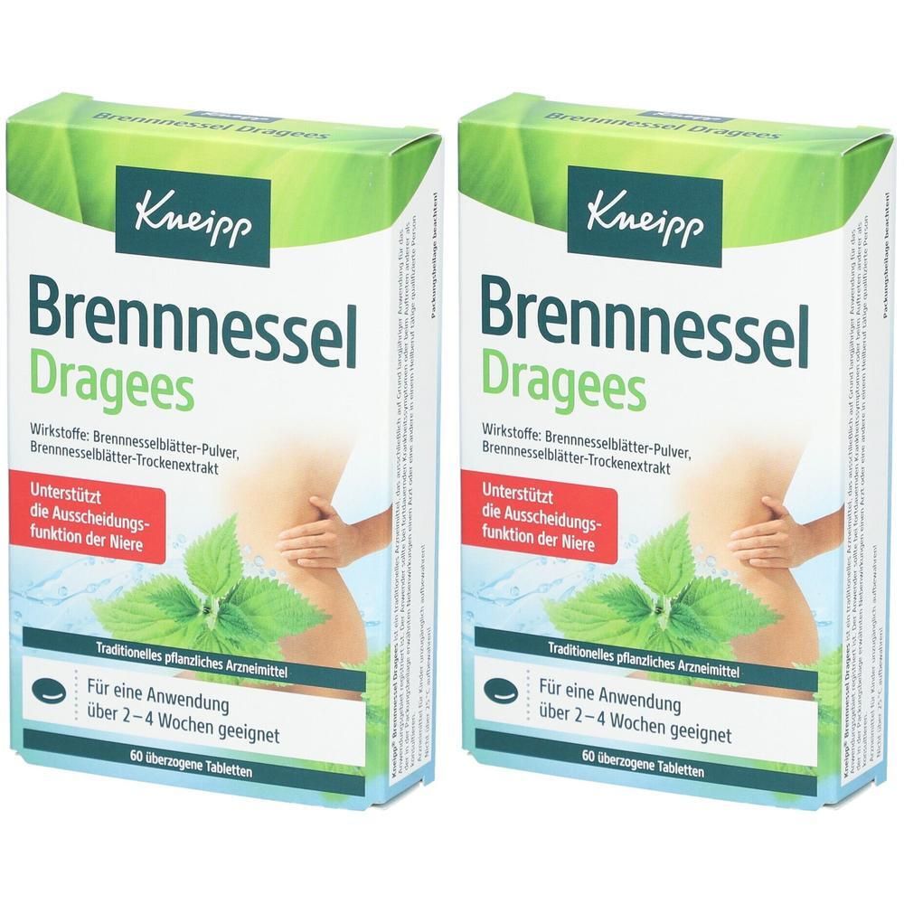 Kneipp Brennnessel Dragees 2x 2x60 St Überzogene Tabletten