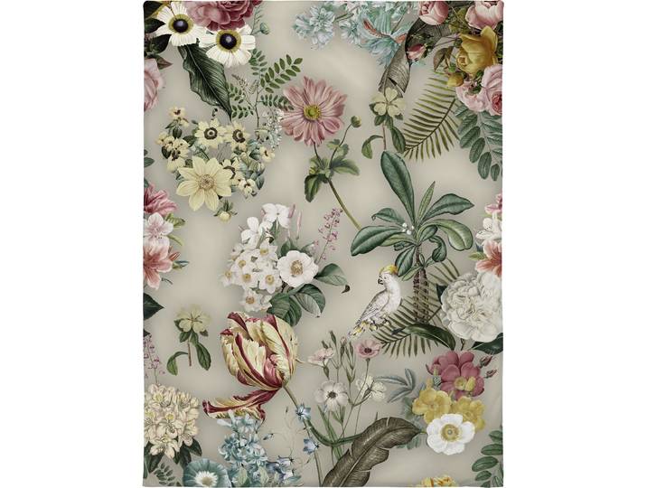 Duvetbezug Botanical sand Blumenmuster Baumwolle 160 x 210 cm