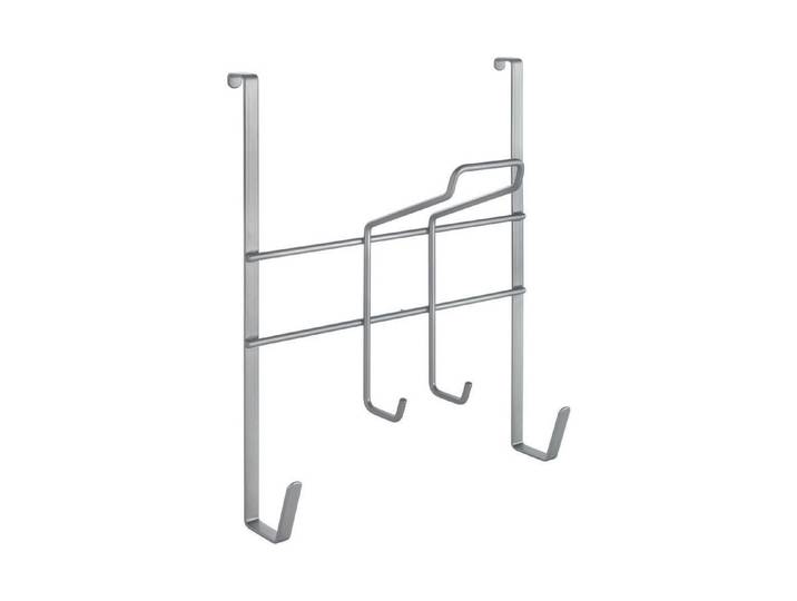 Metaltex Türregal Broomy für Besen und Putzmittel Silber 46 × 30 × 12 cm