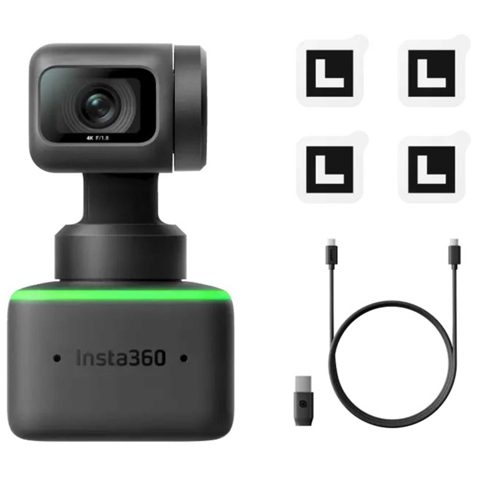 Insta360 Link 4K Webcam met 3840 x 2160 pixels en 60 fps