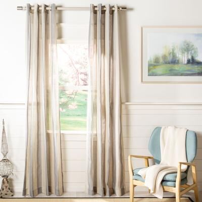SAFAVIEH Nenet Window Linen Home Accent, Modern Sofa or Bed Accent
