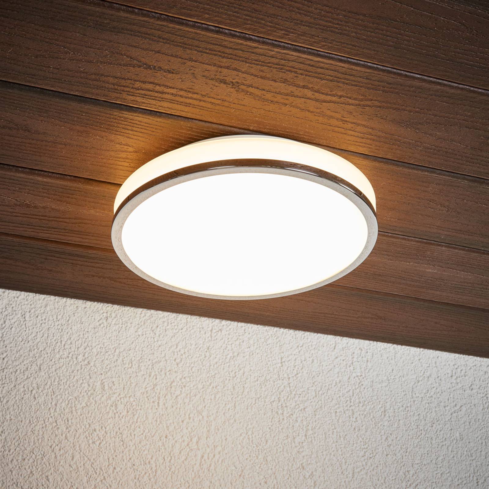 Ceiling Light Lyss Lindby, White / opal, Bathroom, Glass, Modern, Ceiling Light
