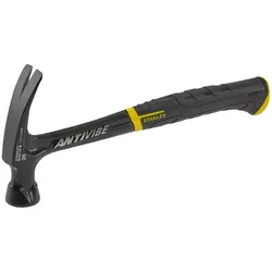 Stanley, Hammer, FatMax Antivibe flache Klauenhammer (567 g Kopfgewicht, 340 mm Länge, weicher Handgriff, Sti (567 g)