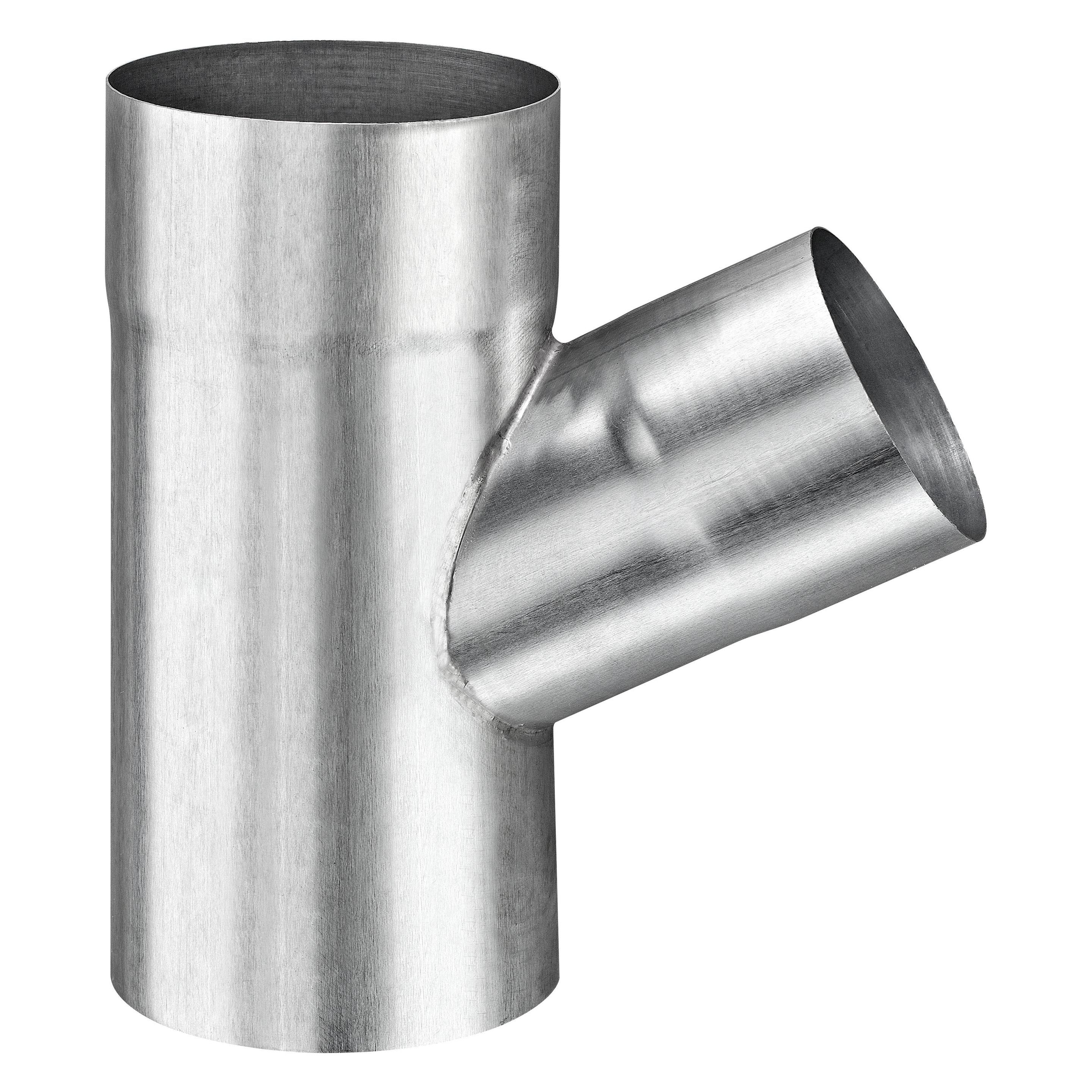 Grömo Zink-Fallrohrabzweig 72Grad, 100/76mm (62971)