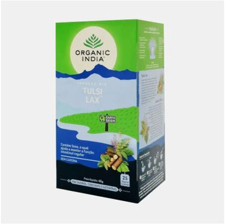 ORGANIC INDIA INFUSAO BIO TULSI LAX 25 SAQUETAS