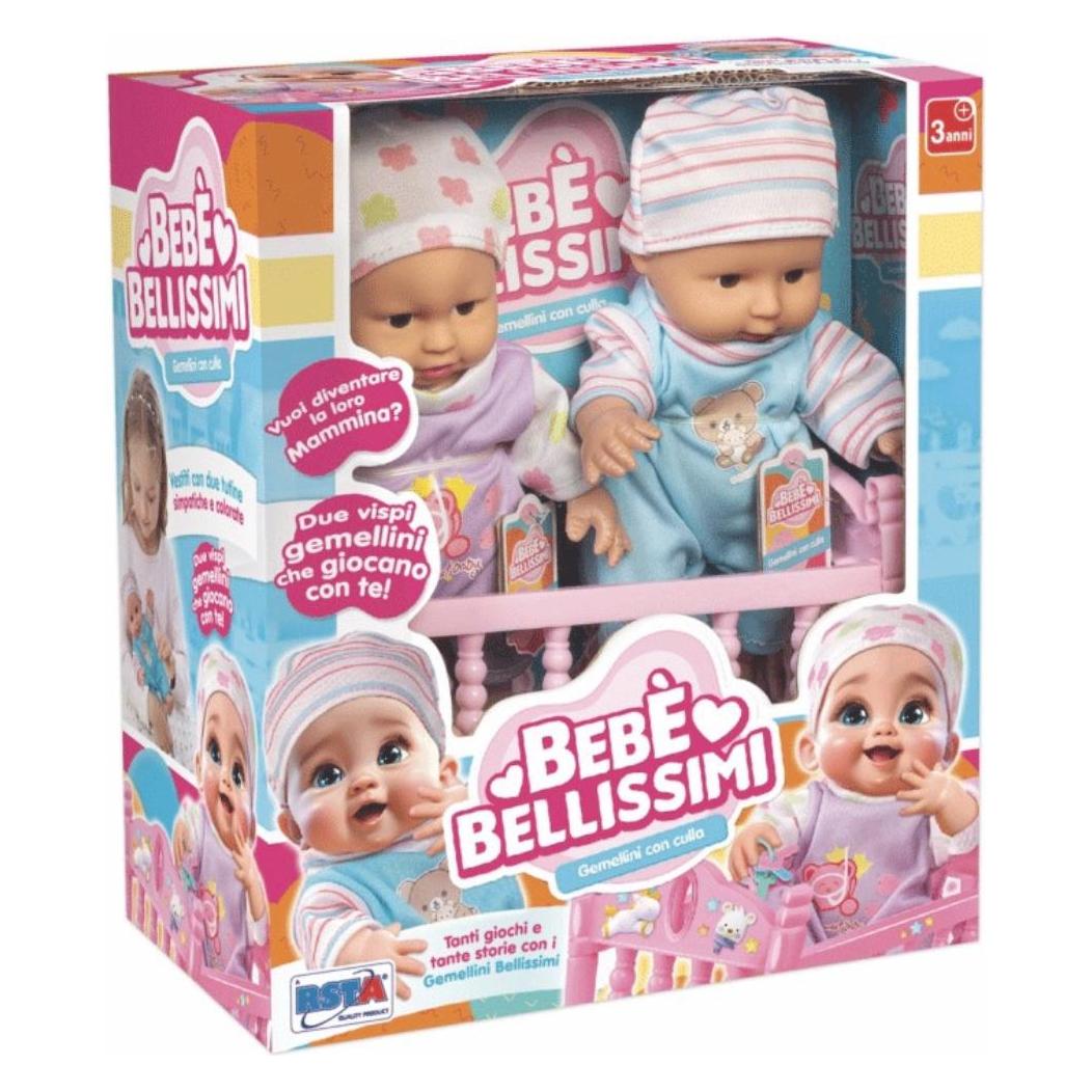 Rs Toys Bambola Bebe Bellissimi Gemelli 20 cm Con Letto (64978835)